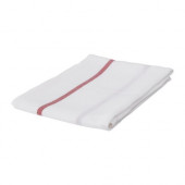 TEKLA Dish towel, white, red - 101.009.09
