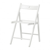 TERJE Folding chair, white - 802.224.41