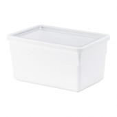 TILLSLUTA Dry food jar with lid, white - 402.574.99