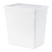 TILLSLUTA Dry food jar with lid, white - 802.574.97