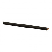 TINGSRYD Rounded deco strip, wood effect black - 702.082.71