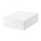 TJENA Box with compartments, white - 002.636.14