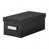 TJENA Box with lid, black - 902.636.00