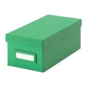 TJENA Box with lid, green - 602.919.87