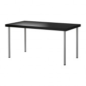 TORNLIDEN /
ADILS Table, black-brown, silver color - 090.047.63