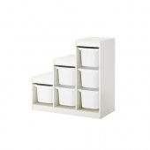 TROFAST Storage combination with boxes, white - 290.428.77