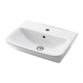 TYNGEN Sink, 1 bowl, white - 802.976.34