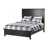 UNDREDAL Bed frame, black, Lönset - 490.612.85