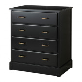 UNDREDAL 4-drawer chest, black - 302.937.42
