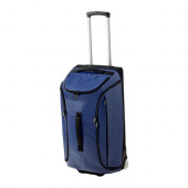 UPPTÄCKA Duffle bag on wheels, dark blue - 602.506.18
