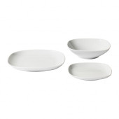 VÄRDERA 18-piece dinnerware set, white - 702.773.54