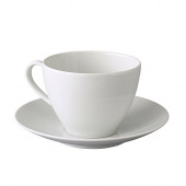 VÄRDERA Teacup and saucer, white - 402.774.59