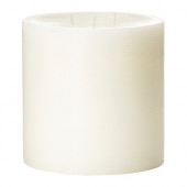 VILLIG Scented candle with 3 wicks, white Soft blossom, white - 002.362.77
